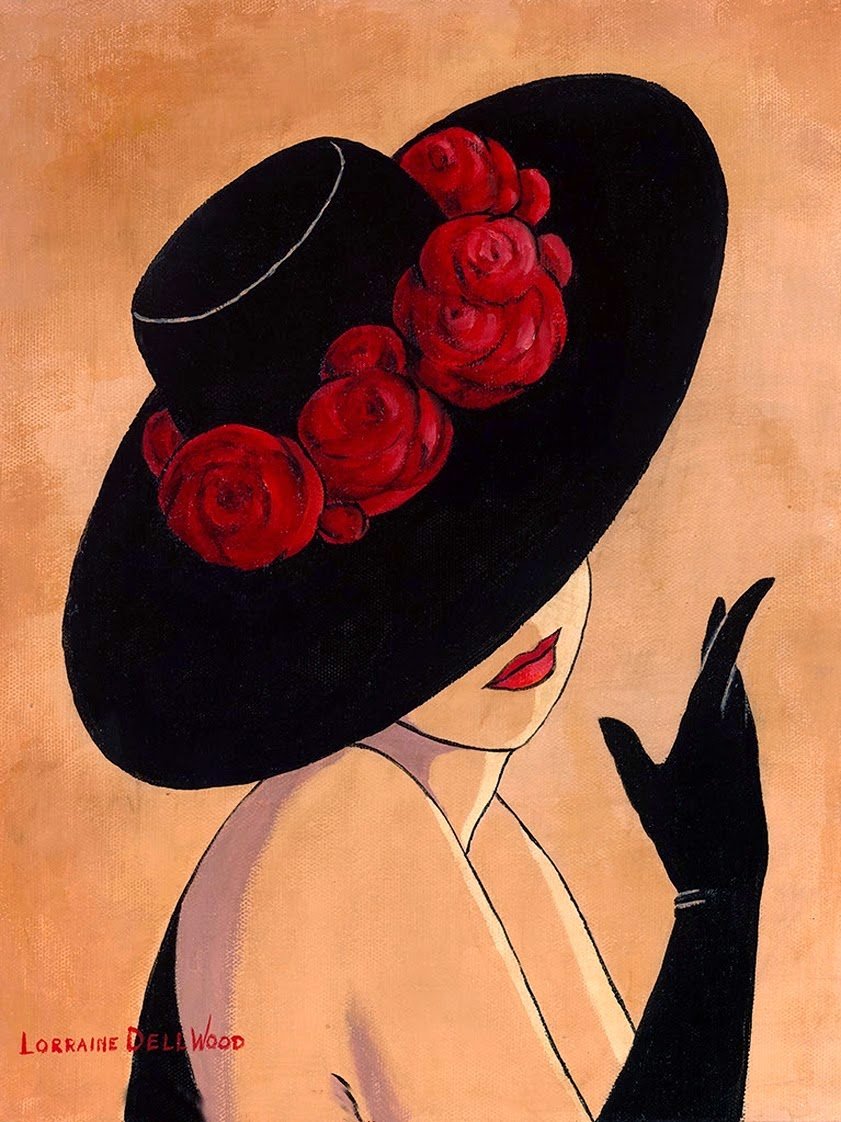 Блондинка в шляпе