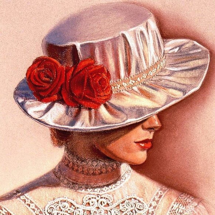 Элегантная женщина в шляпе