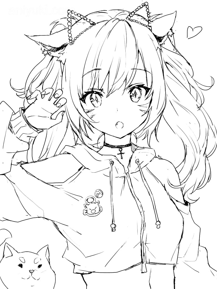 Аниме не Раскрашенные