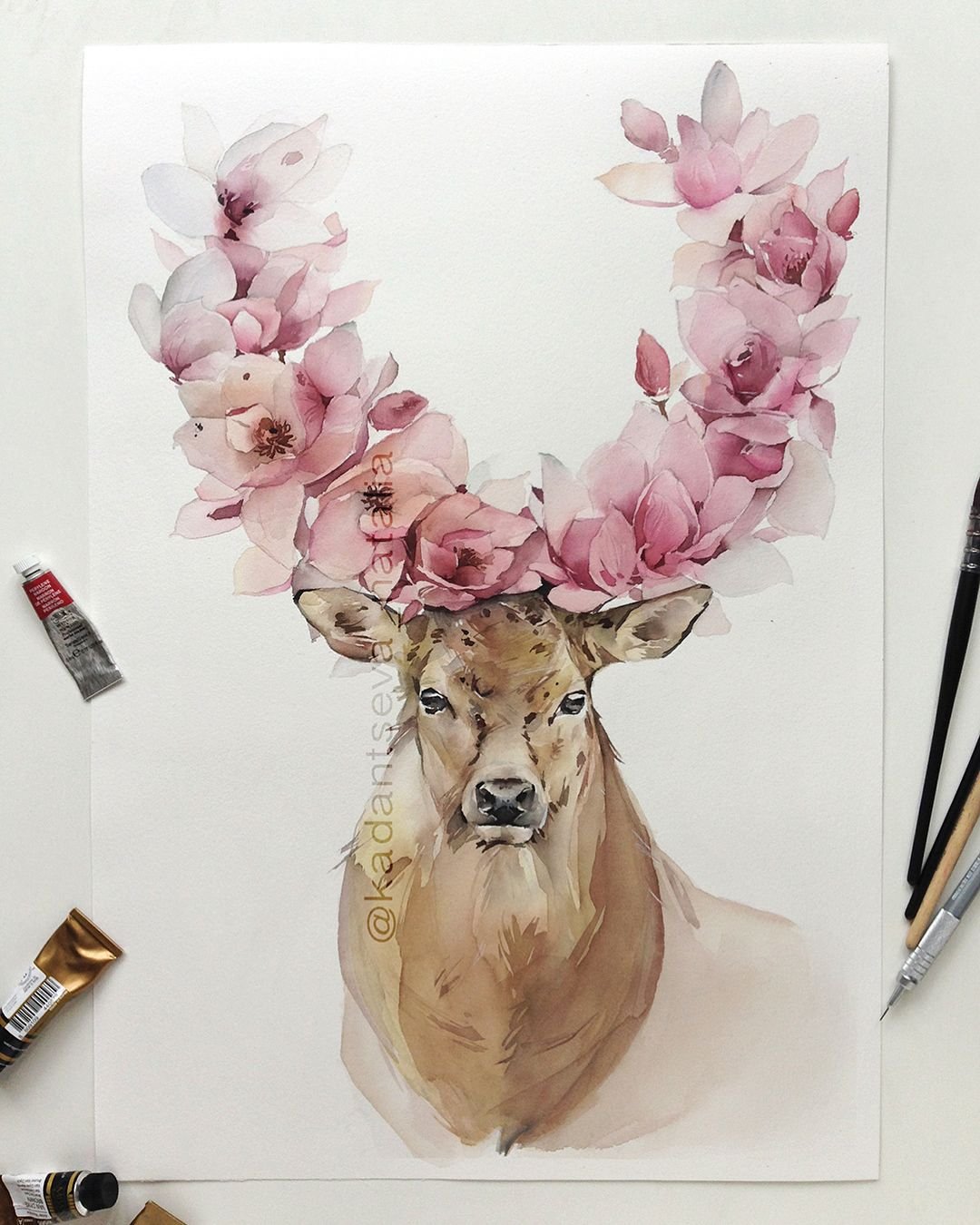 Наталья Каданцева акварель