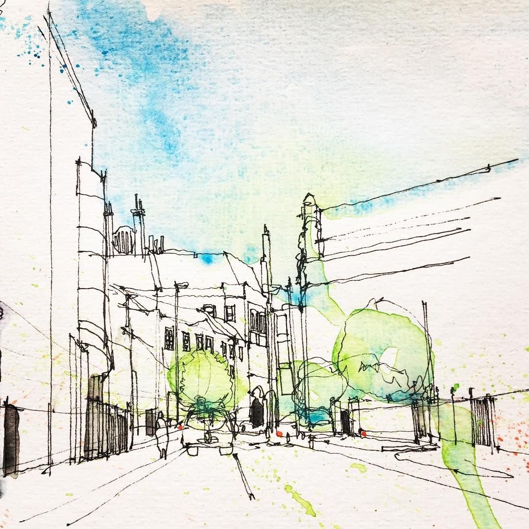 Город Графика стилизация