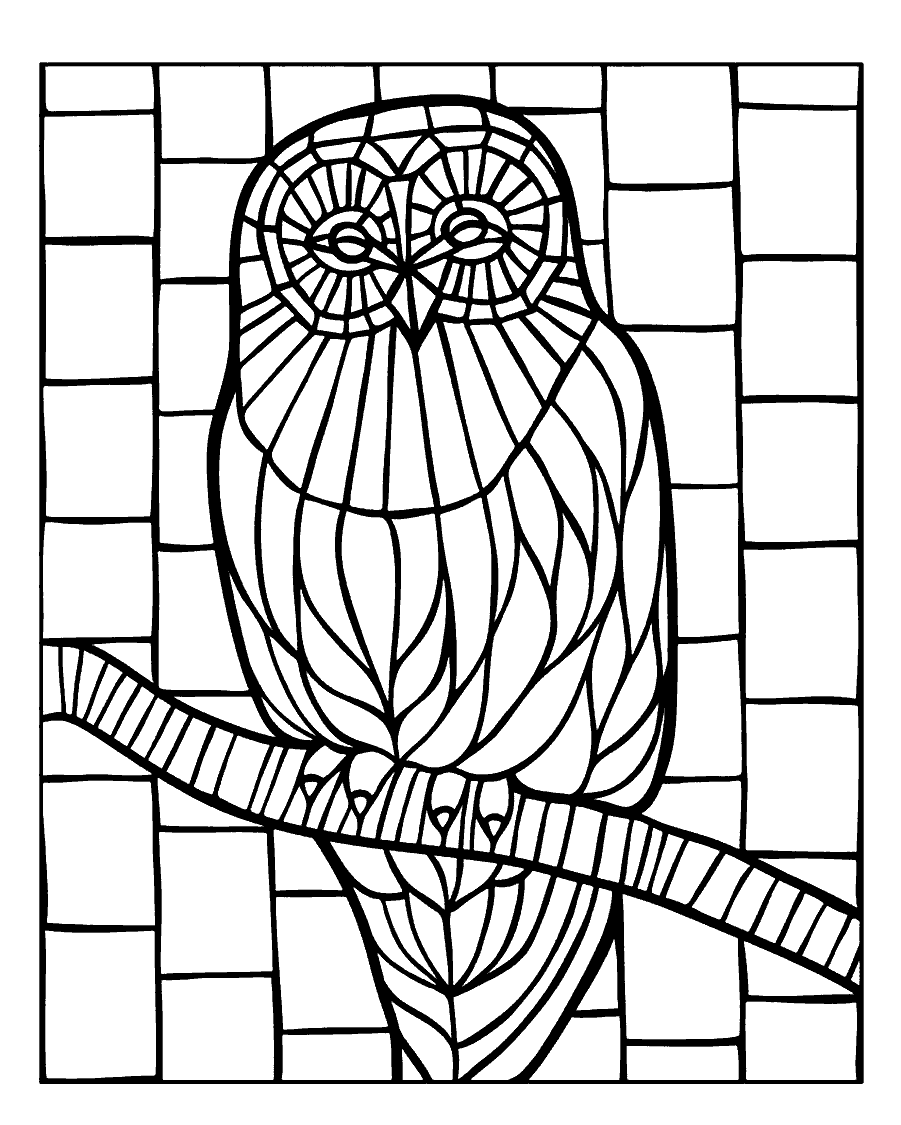Витраж раскраска для детей