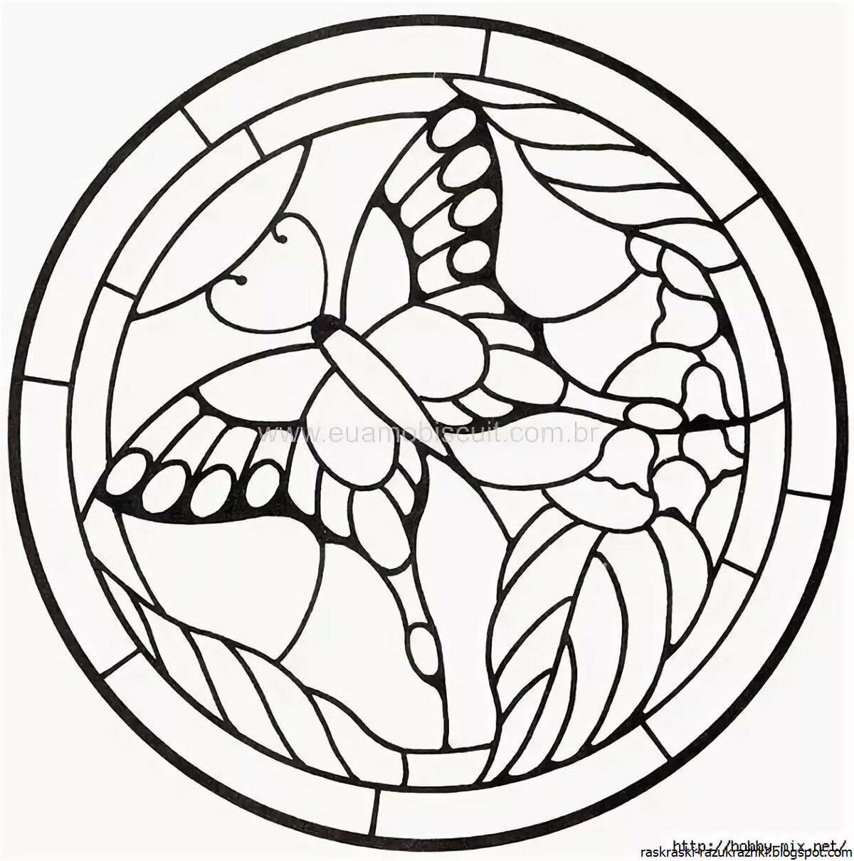 Трафареты для витражных красок