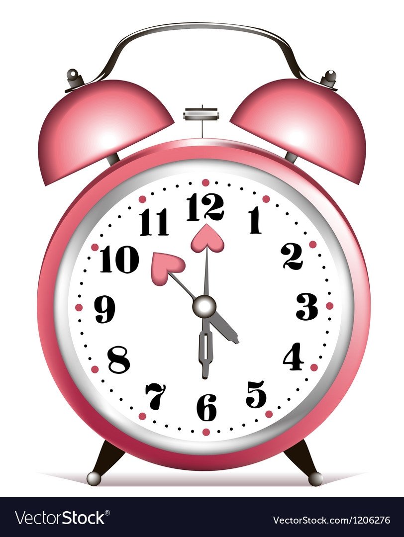 Будильник рисунок простой