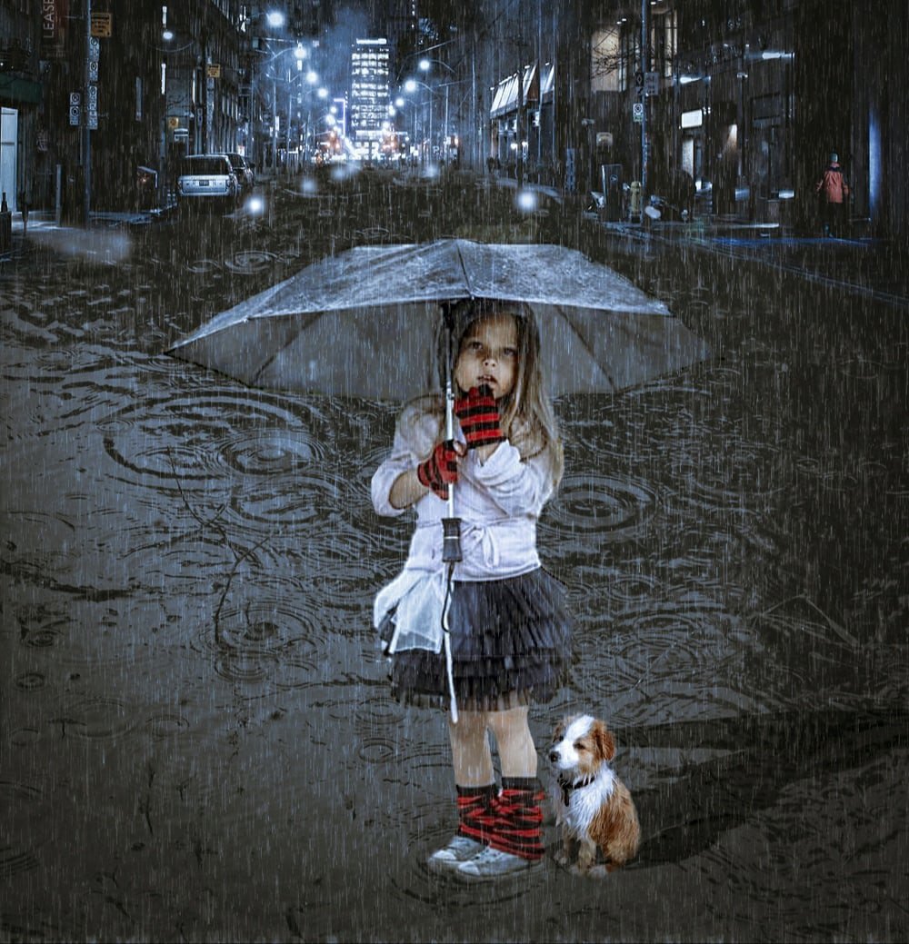 Девочка с зонтиком