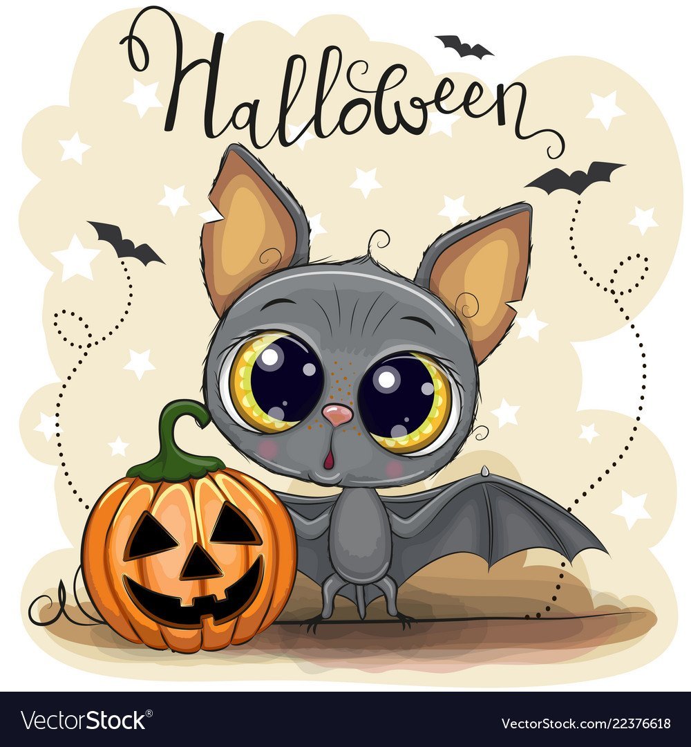 Милый рисунок на Хэллоуин