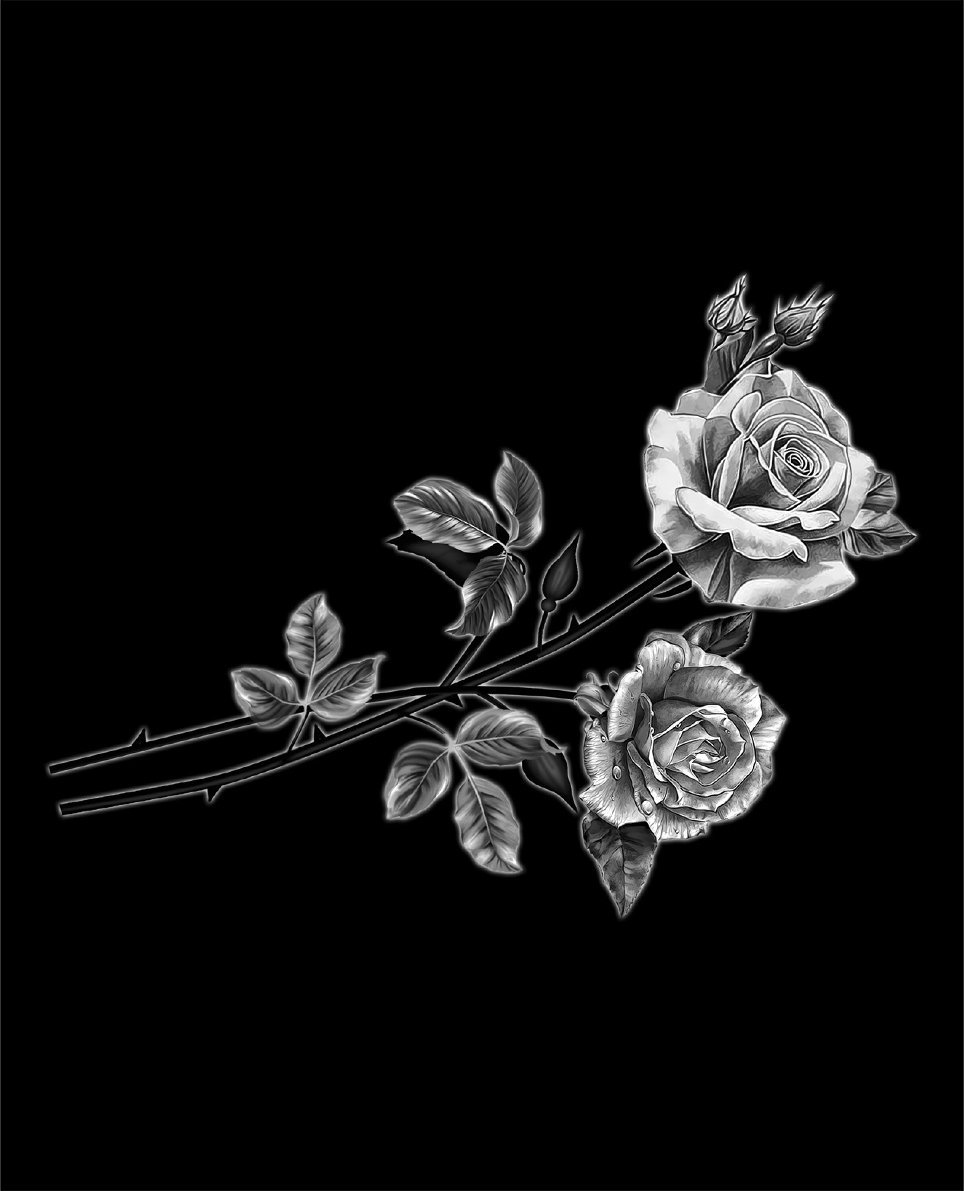 Розы для гравировки на памятниках