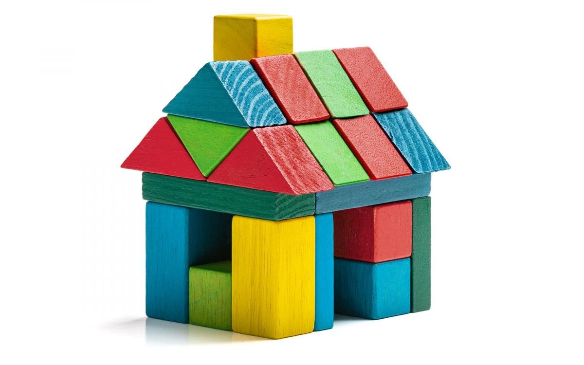 Домик из кубиков