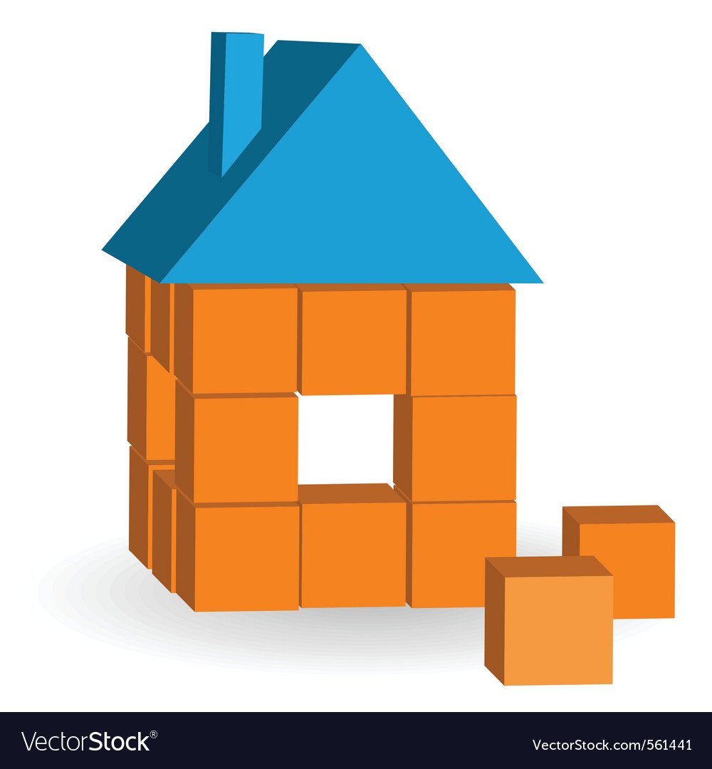 Домик из кирпича для детей