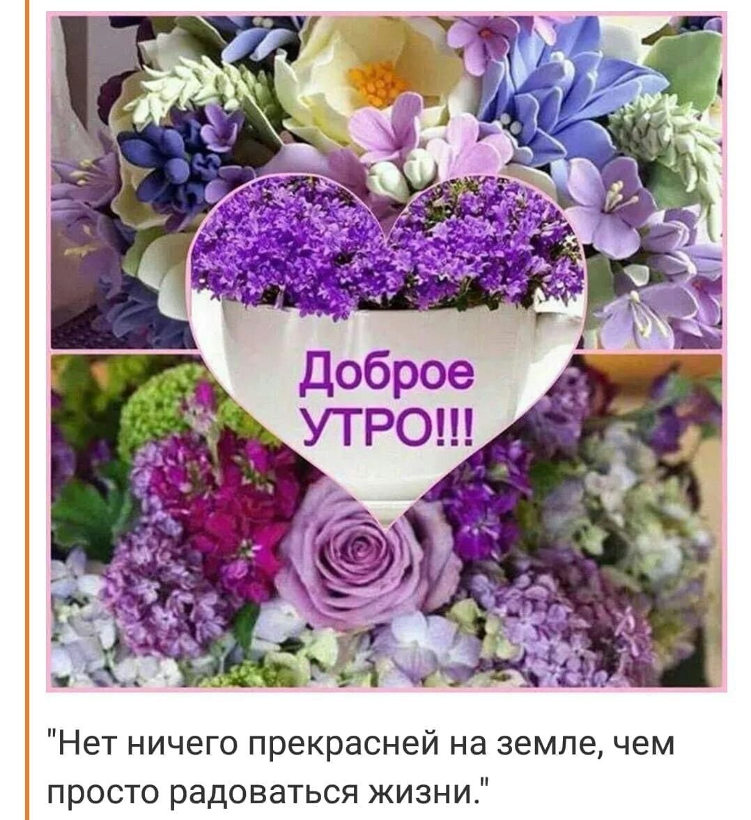 С добрым утром цветы пожелания
