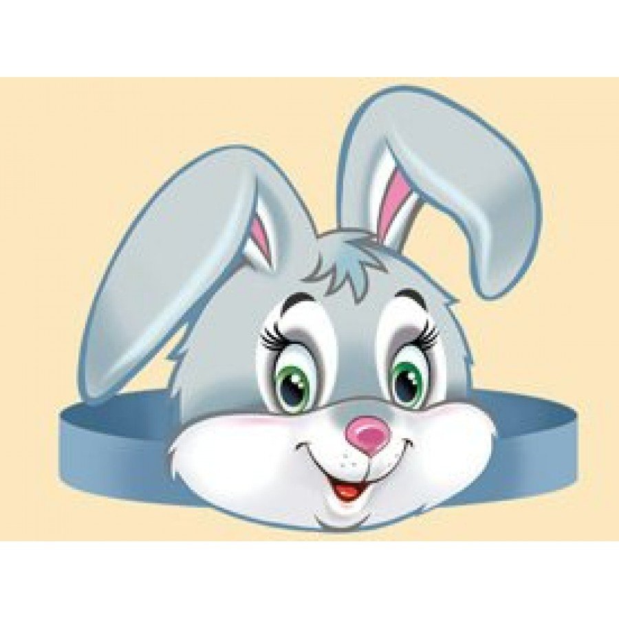 Маска зайчика для детей