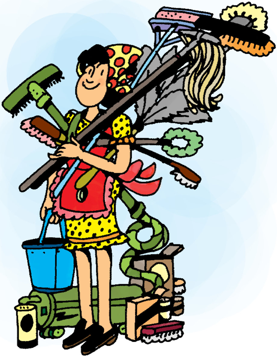 Уборка иллюстрация