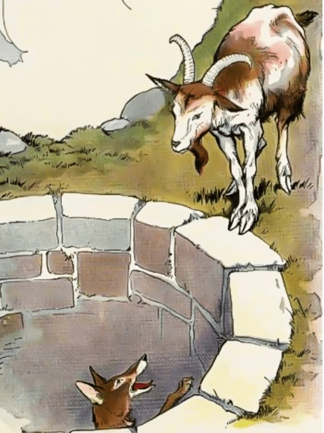 Коза раскраска