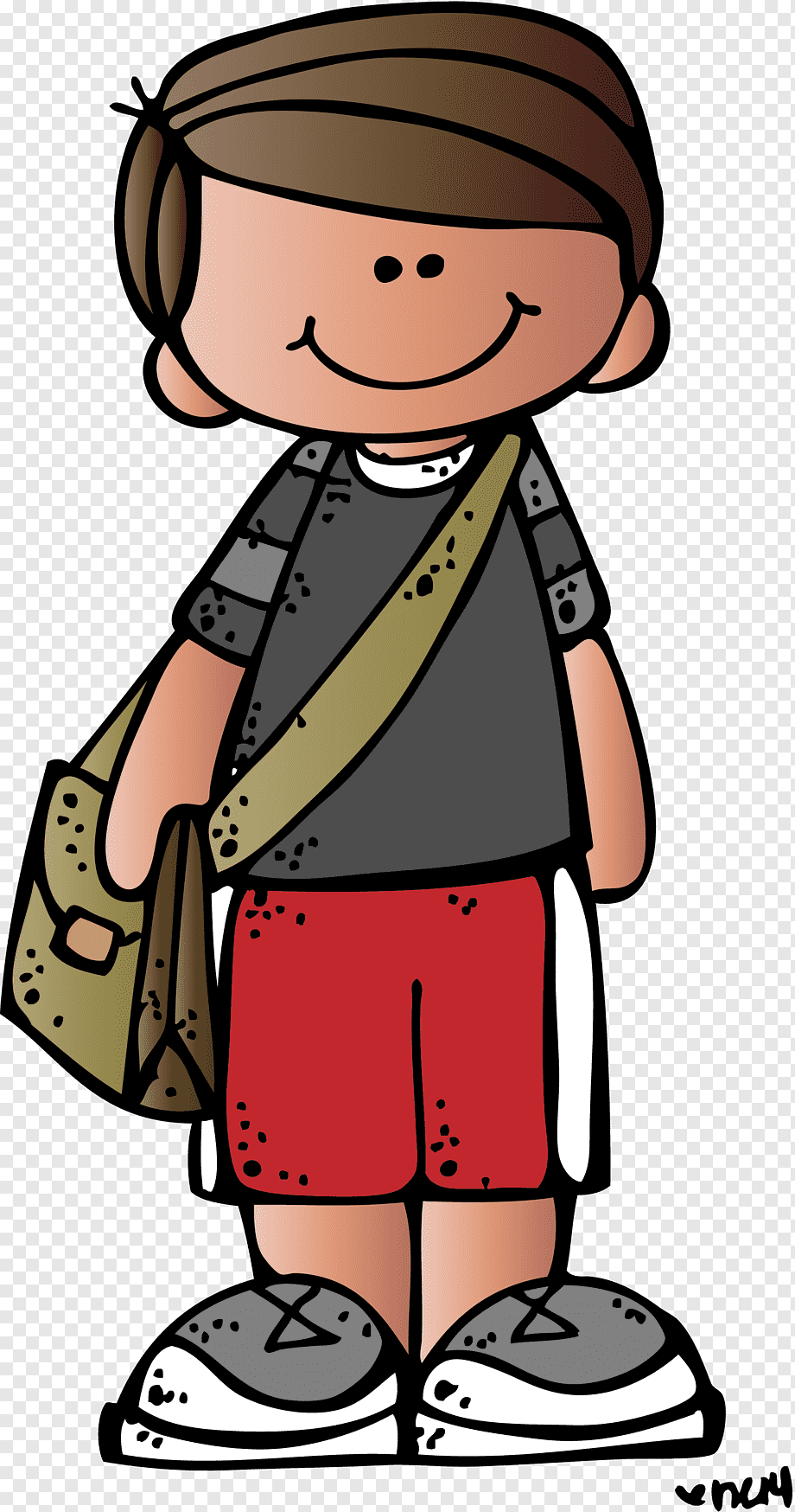 Рисунок человека школьника