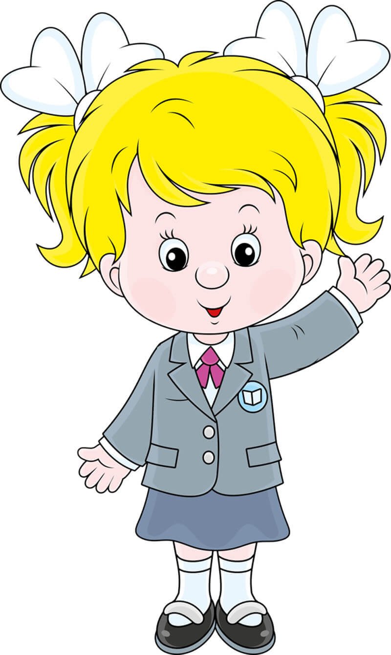 Мультяшные школьники