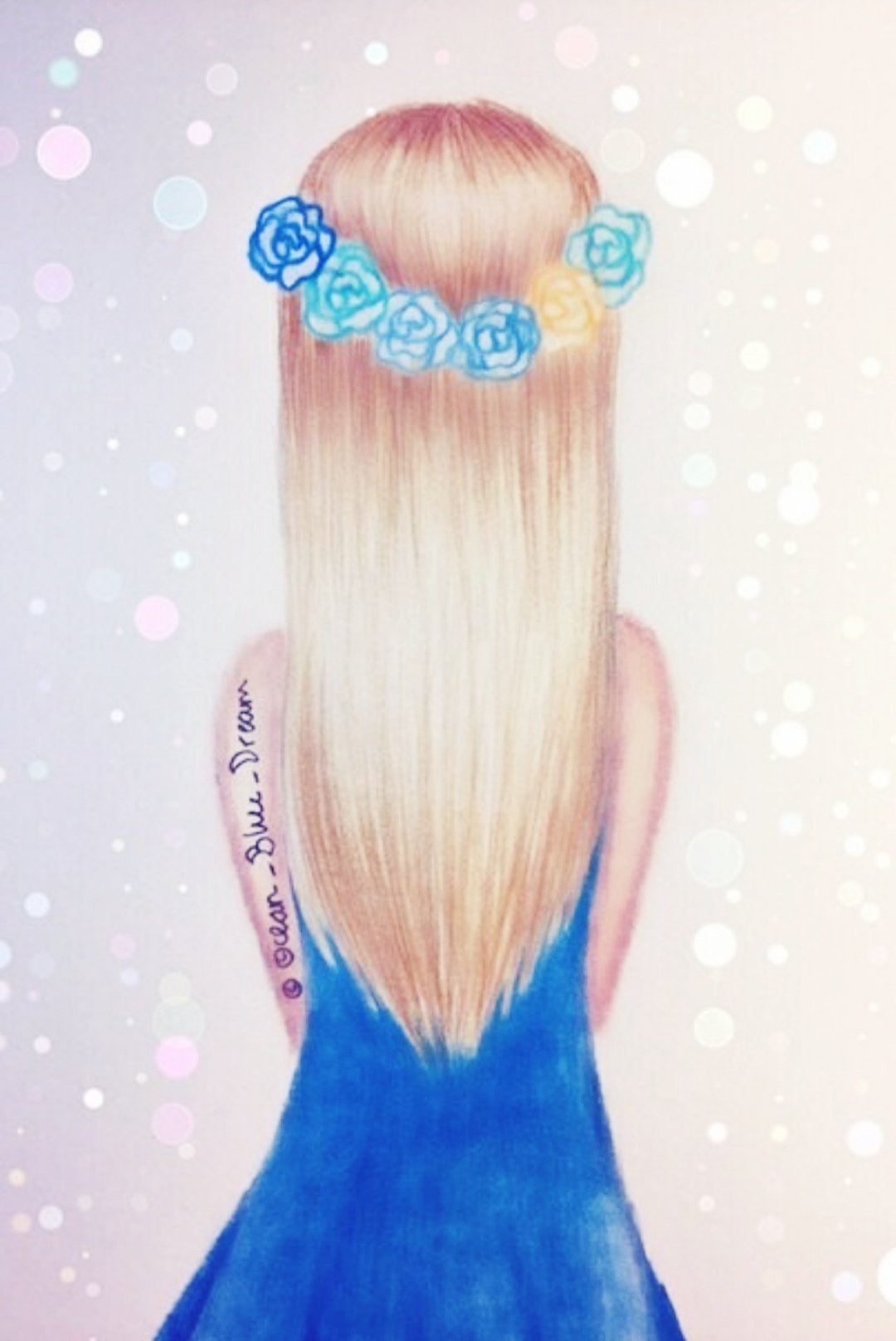 Девушка с телефоном арт