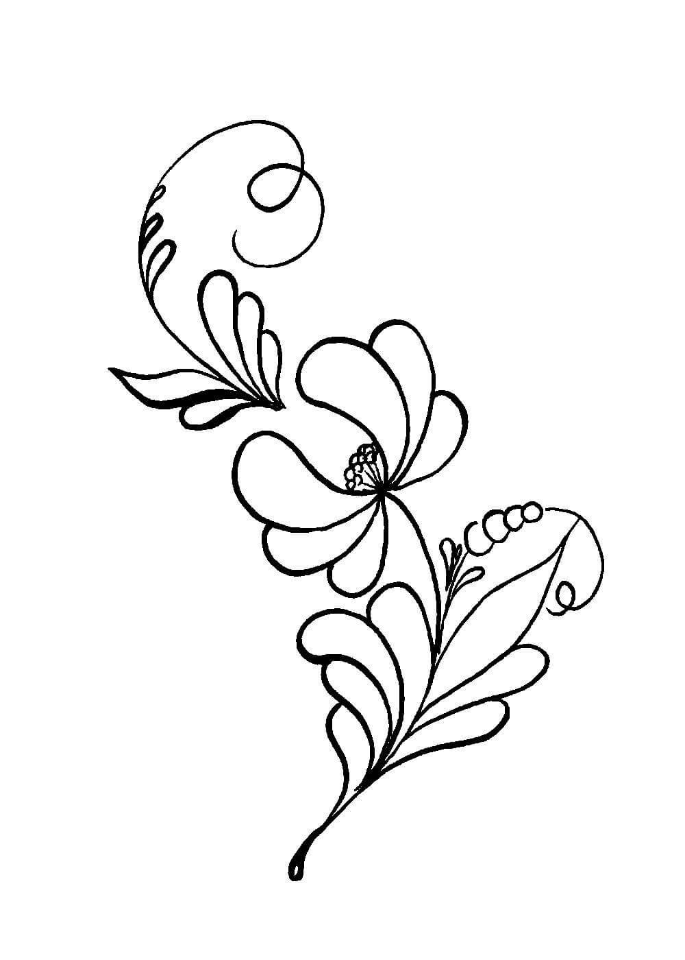 Рисунки для срисовки цветы