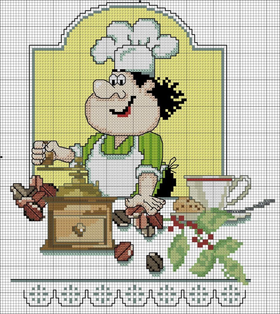 Мини вышивки поваров