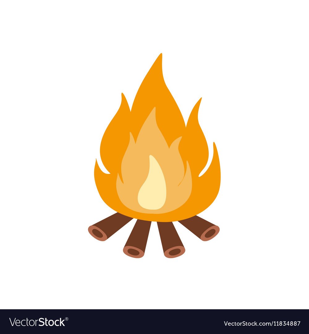 Рисунок костра милый