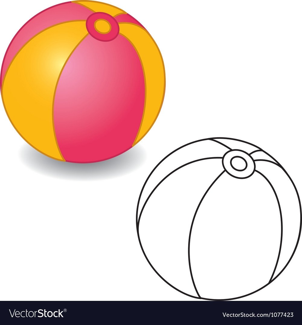 Мяч мультяшный