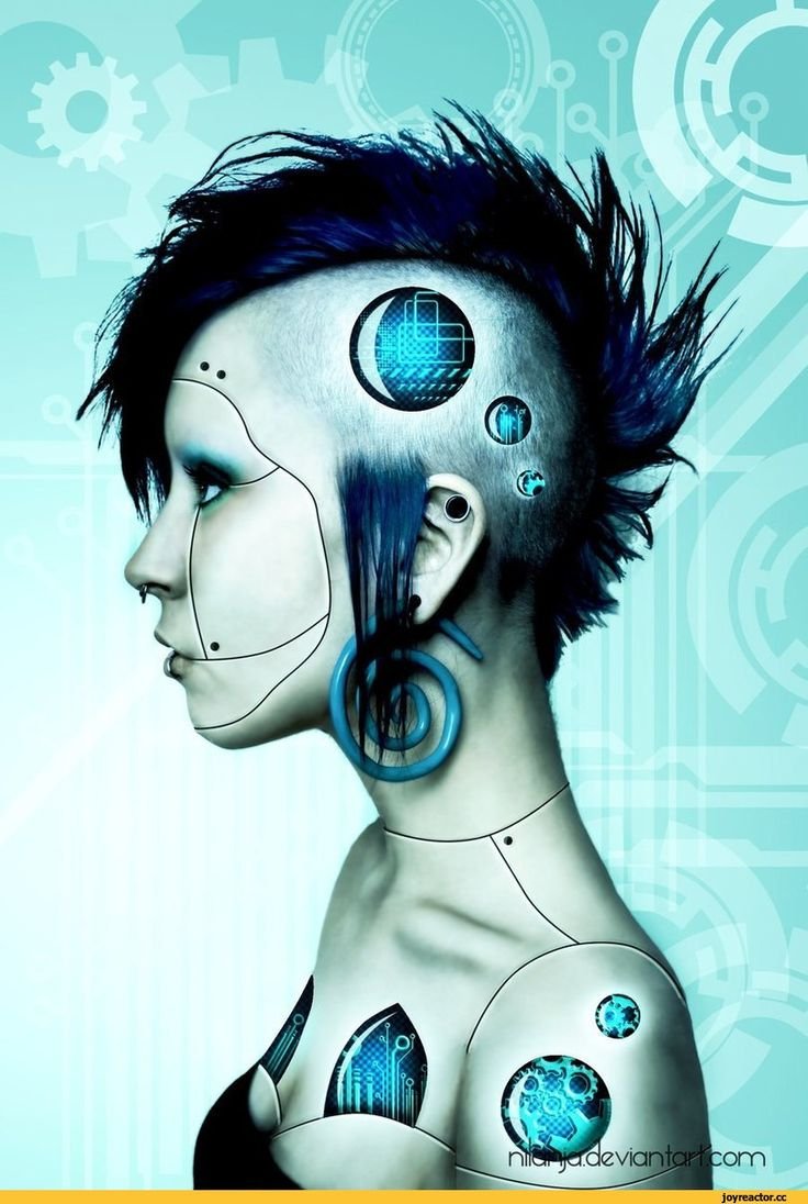 Cyberpunk Art киборг