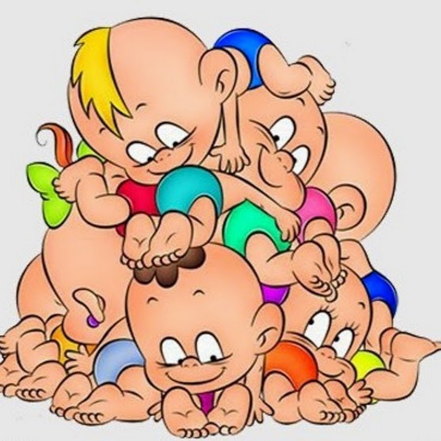 Карапузы мальчик и девочка