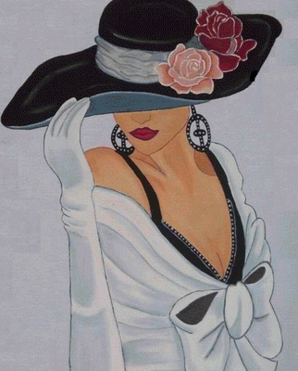 Таинственная девушка в шляпе