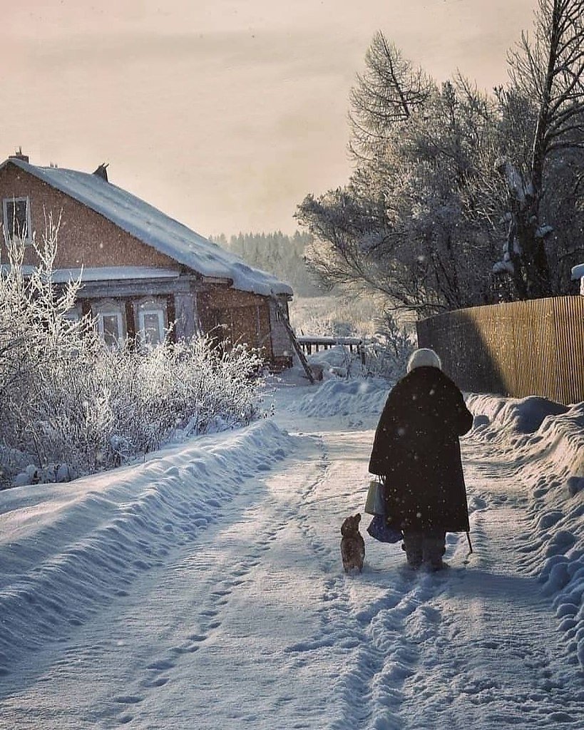 Зима в деревне