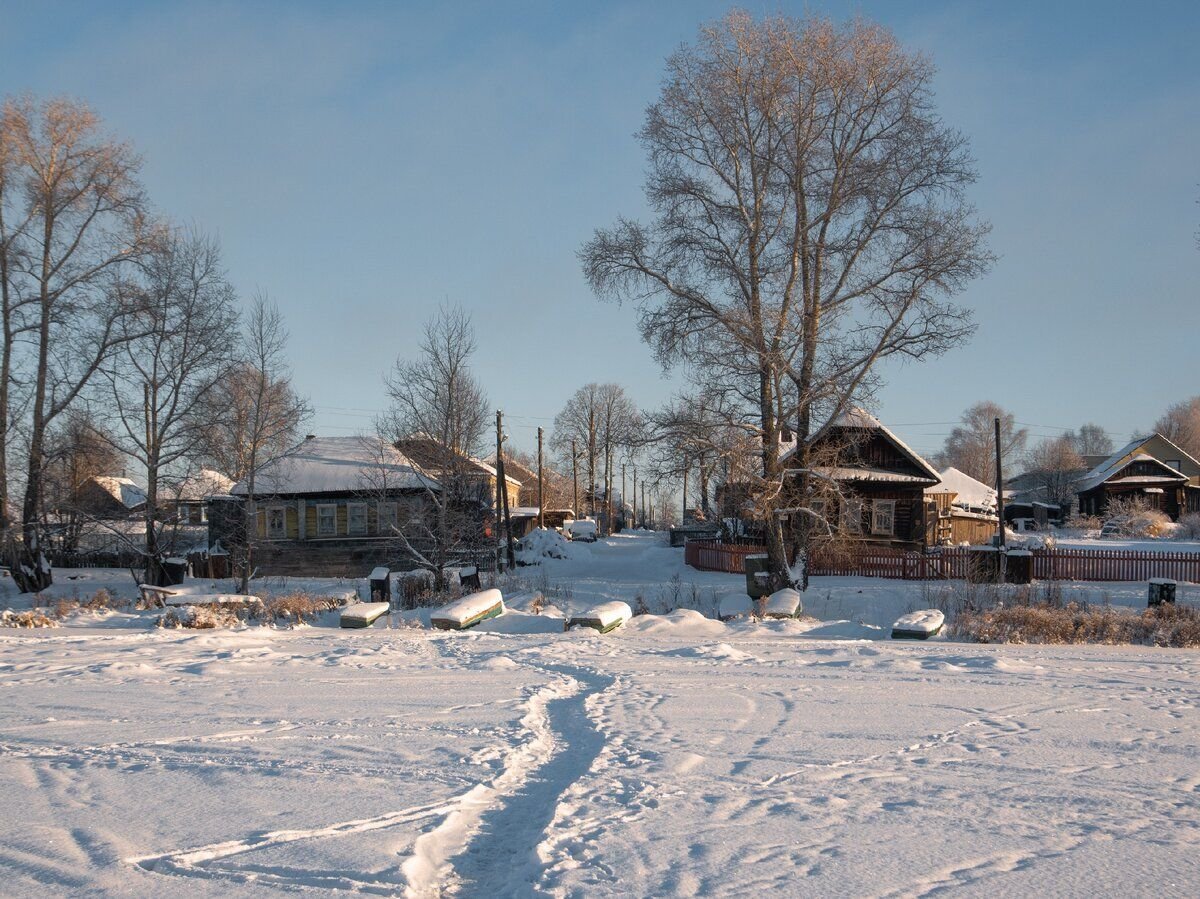 Зима в деревне