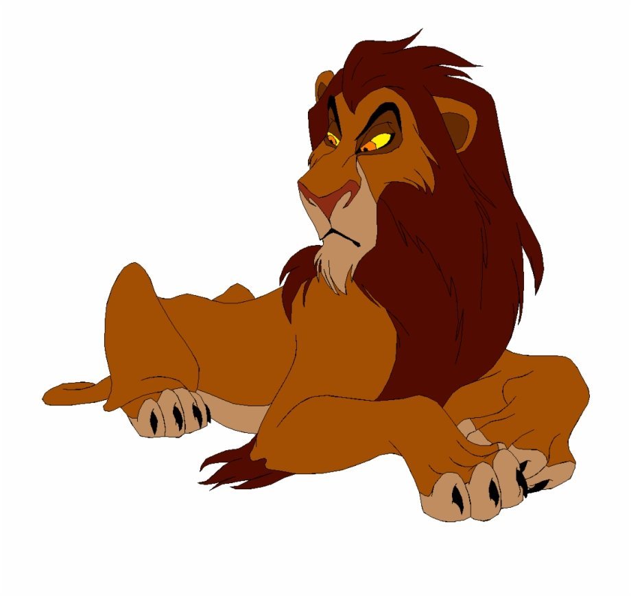 Король Лев Нала на белом фоне