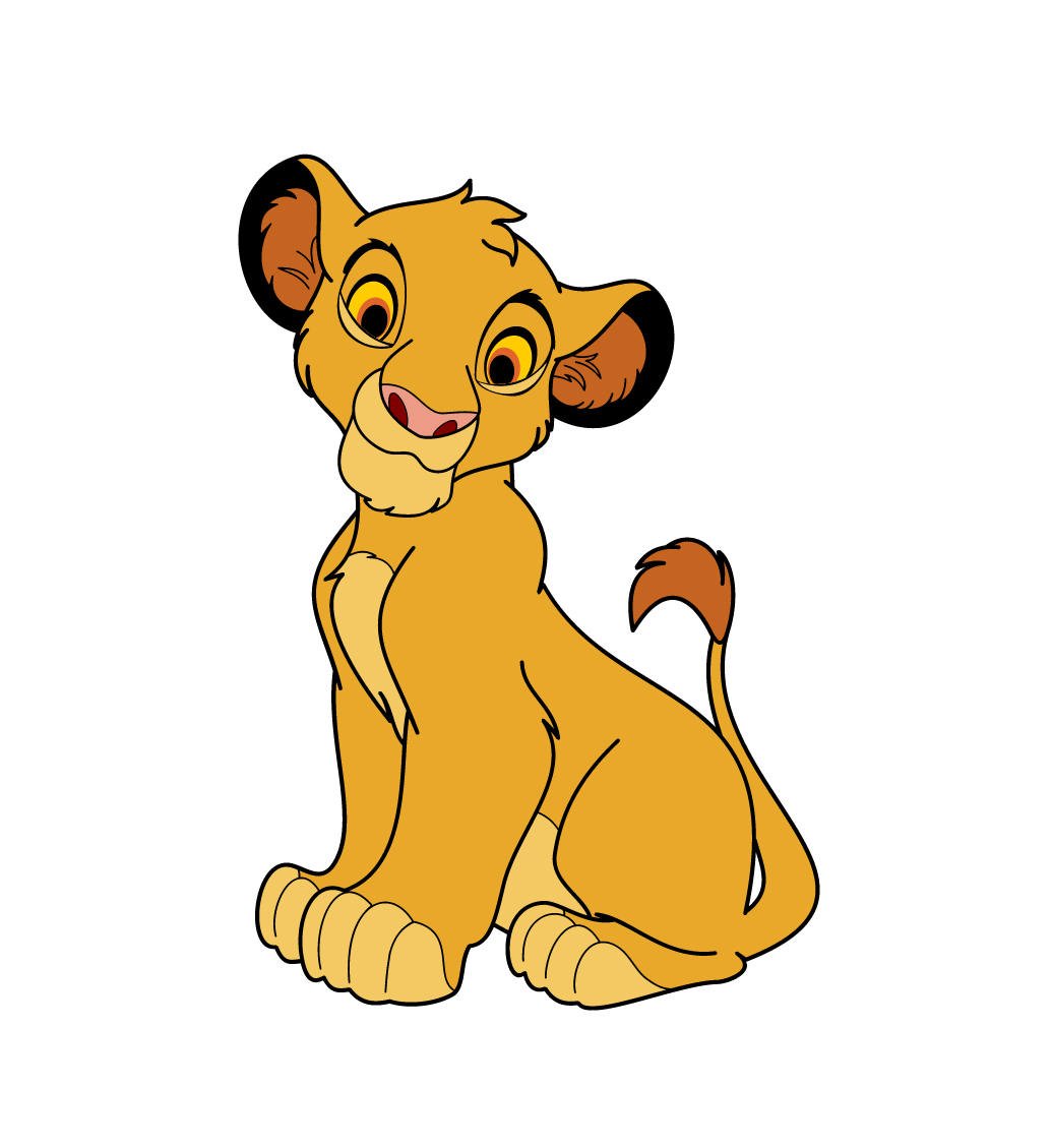 Король Лев Кову на белом фоне