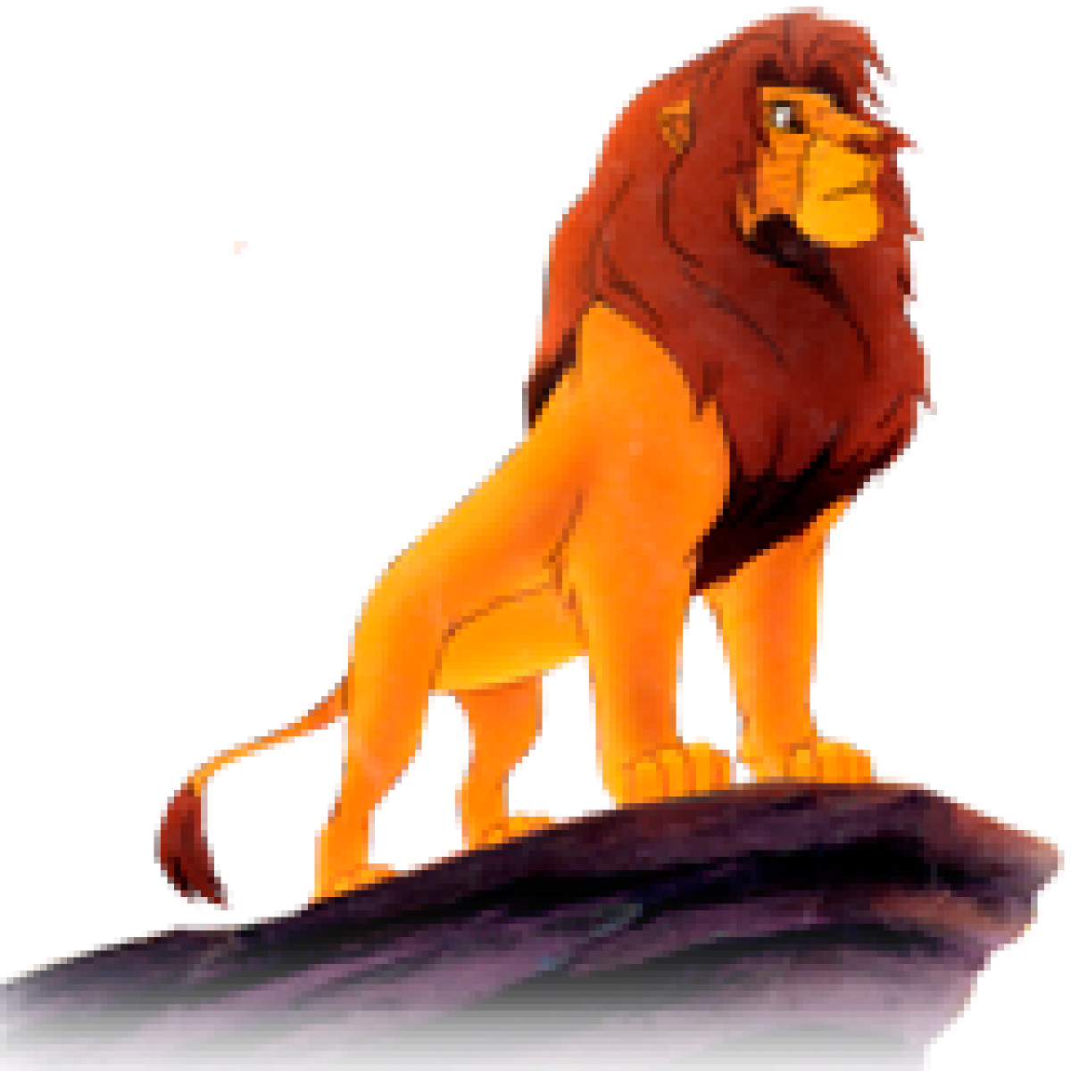 Симба на белом фоне