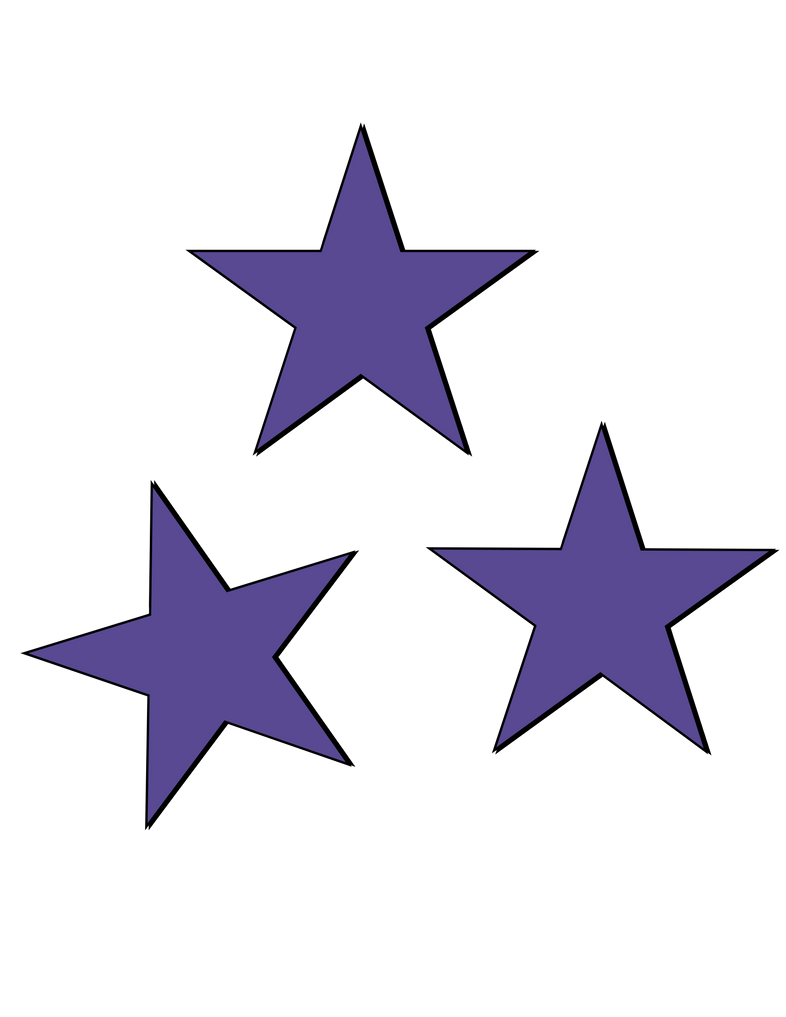 Синие звездочки