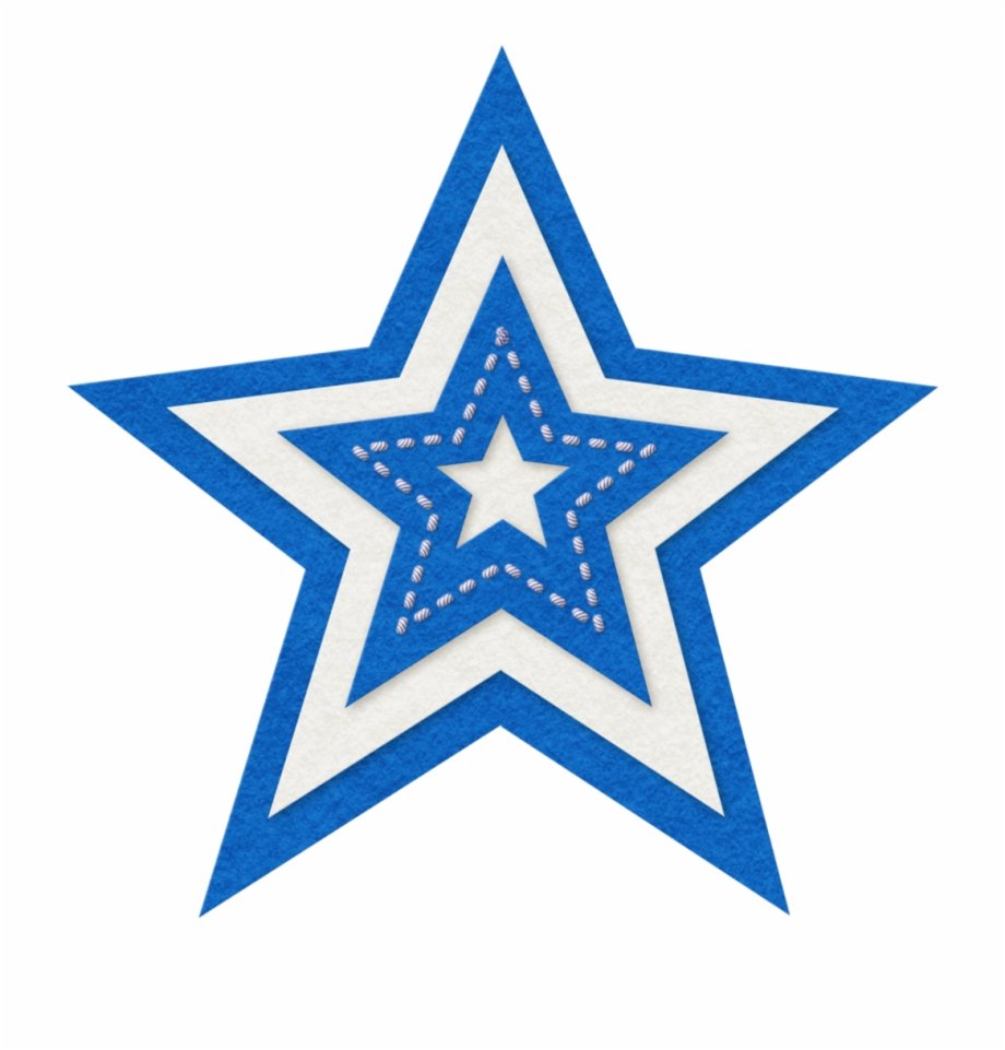 Звездочки синие много