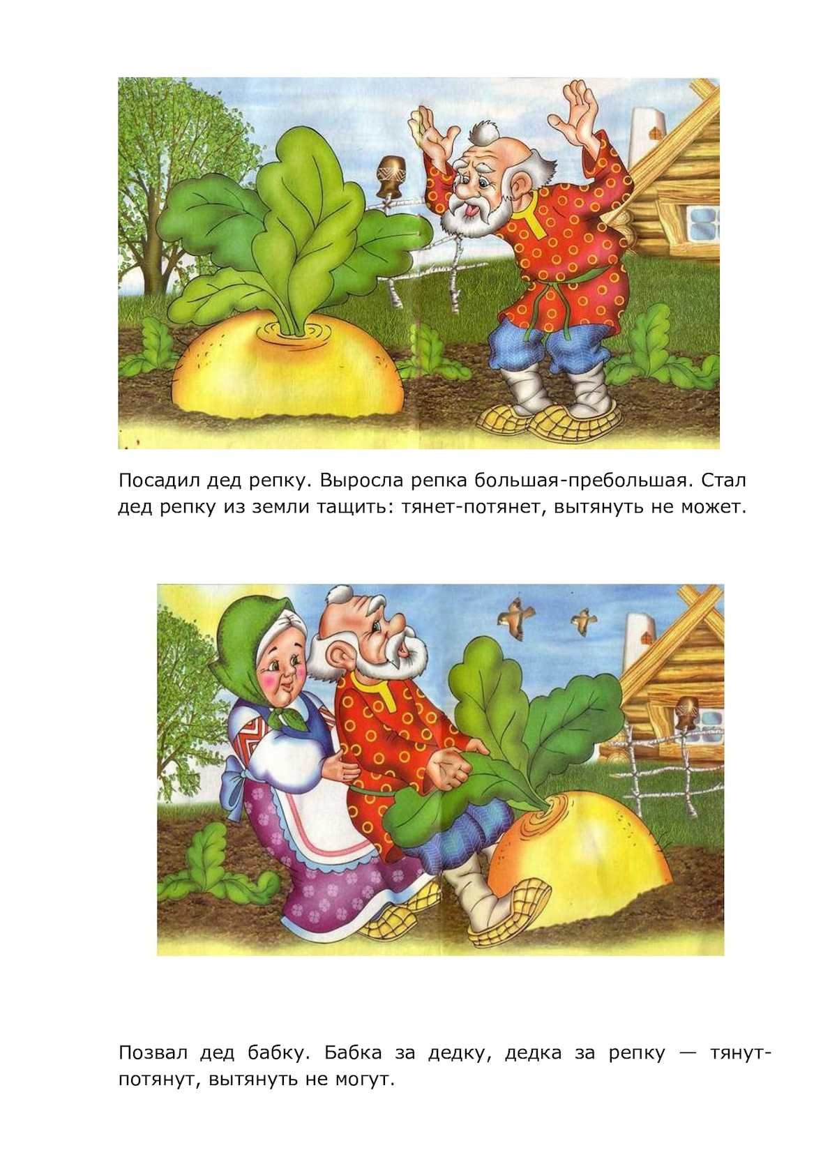 Выросла Репка большая большая