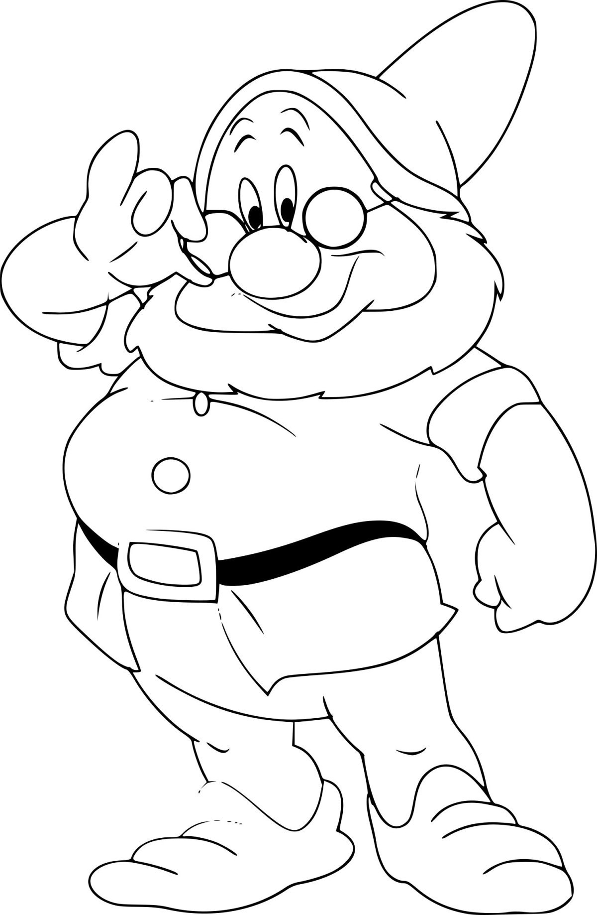 Шествие гномов раскраска