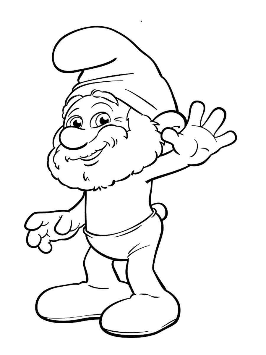 Рисунки гномов из Белоснежки чёрно белые