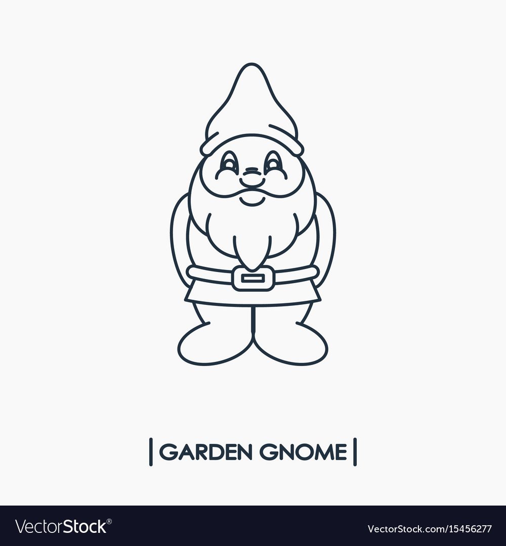 Гном раскраска для детей