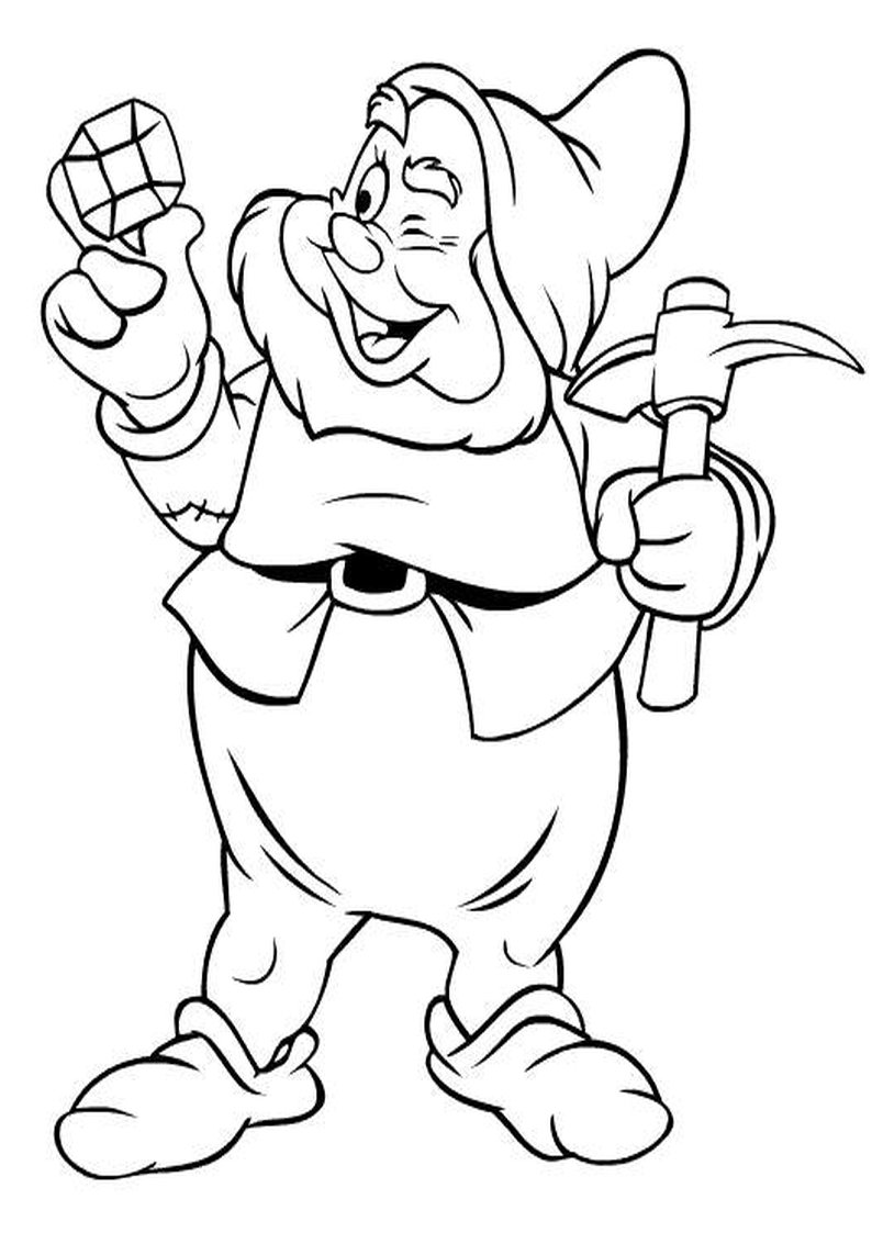 Скандинавский гномик раскраска