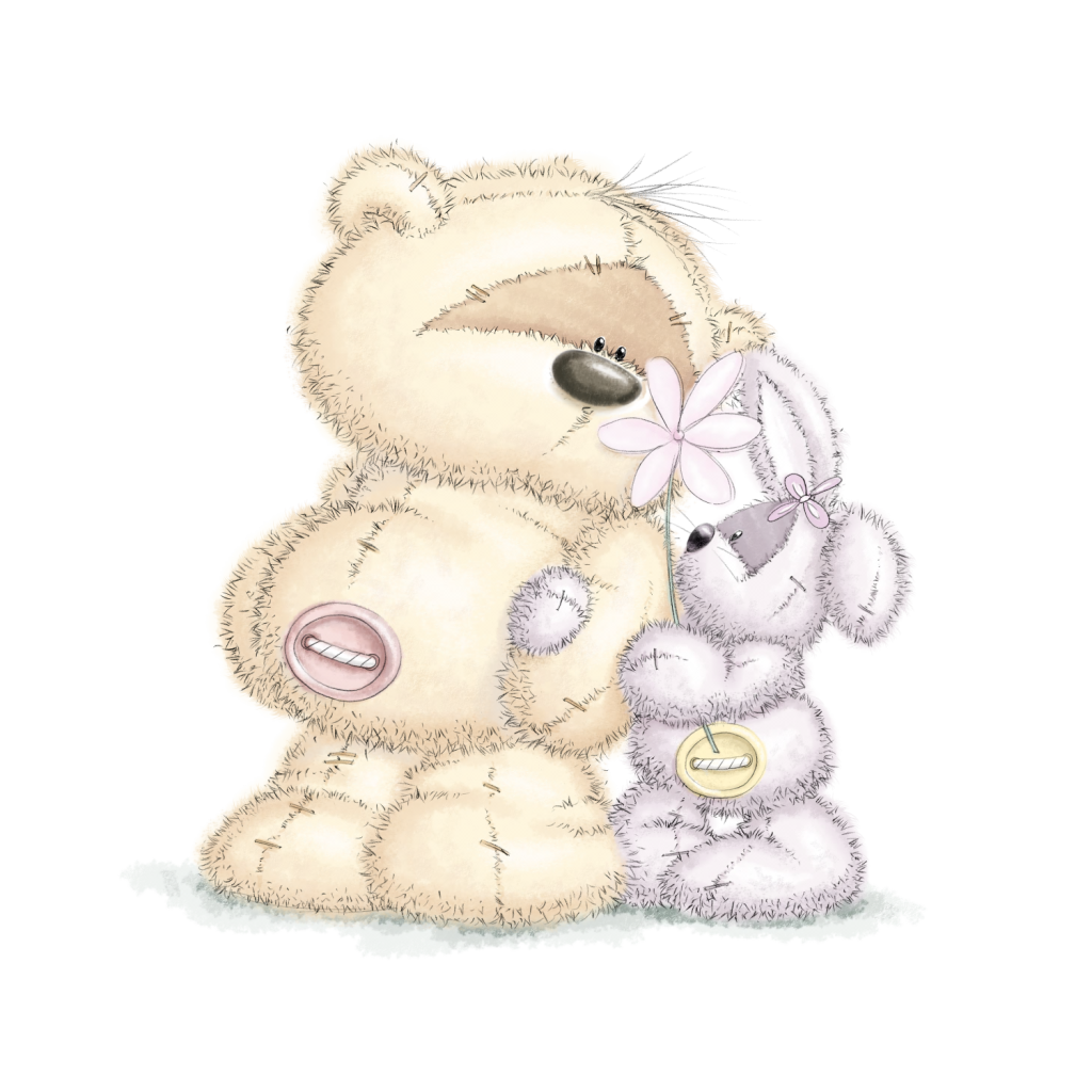 Милый фон с мишками