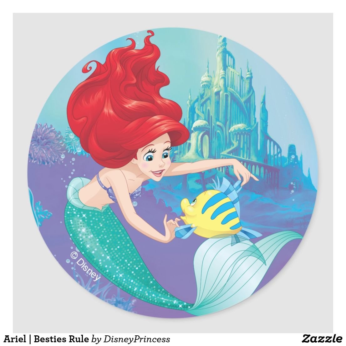 Ариель принцесса Дисней в кружочке