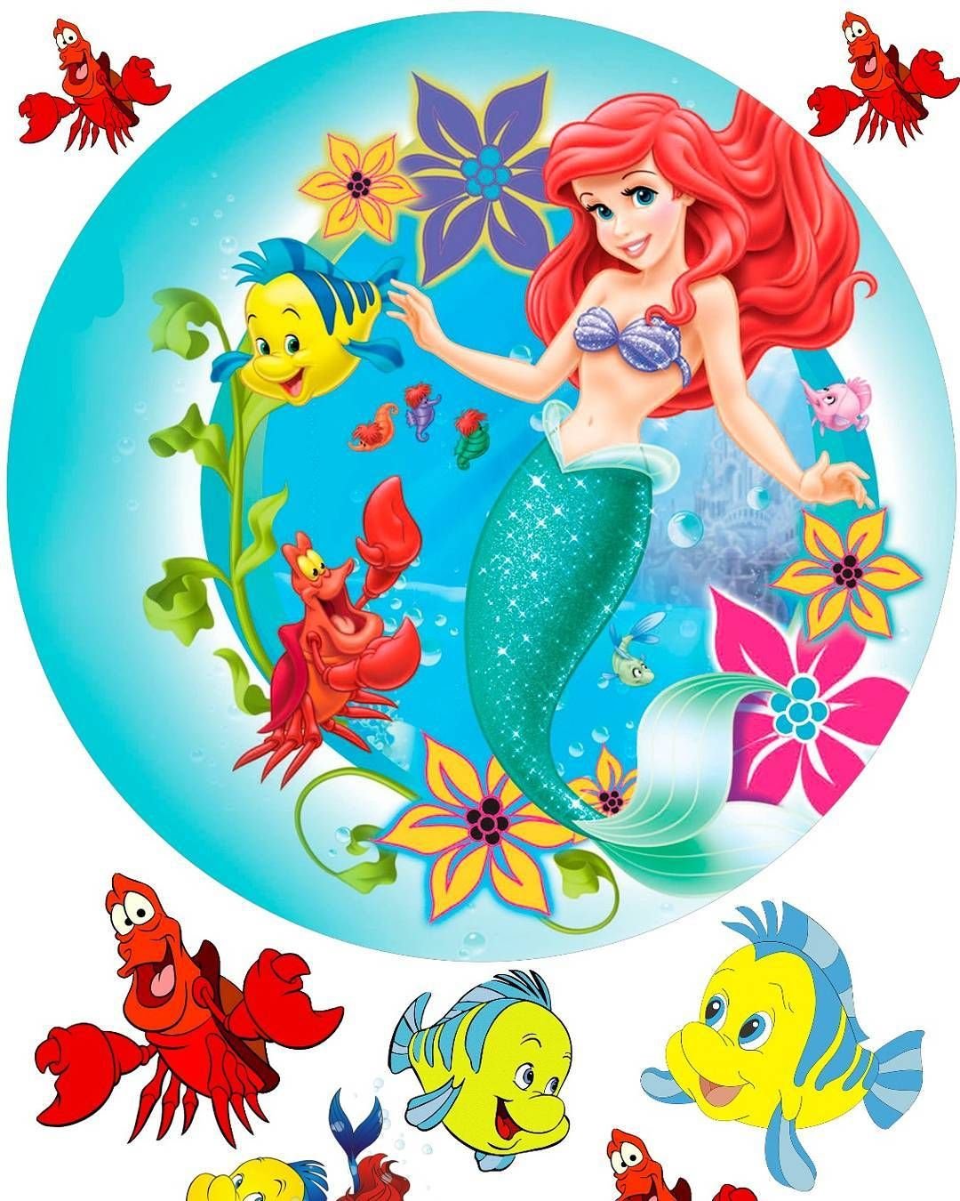 Русалка принт