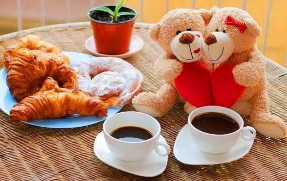 Мишка Тедди с добрым утром