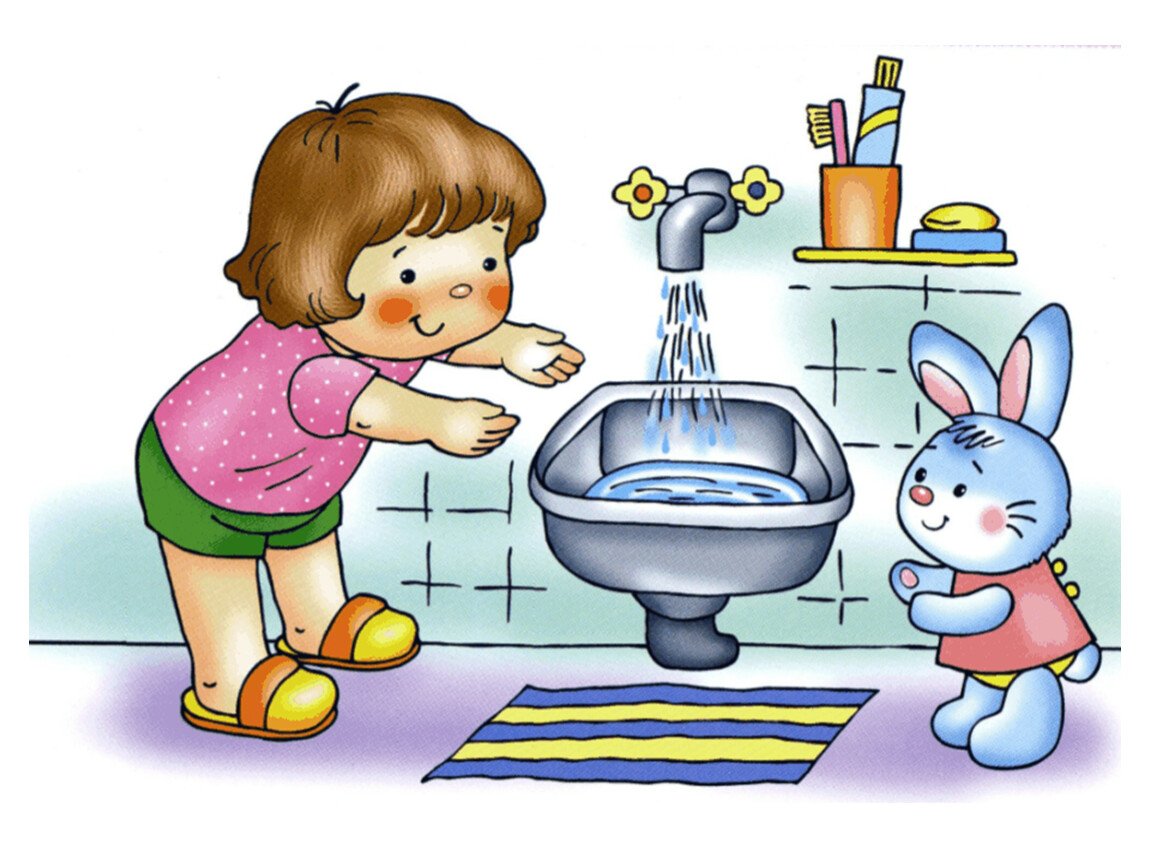 Умывание дошкольников