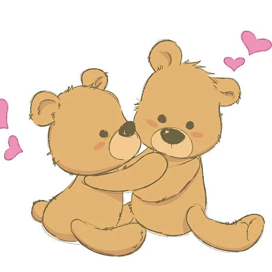 Мишки которые обнимаются