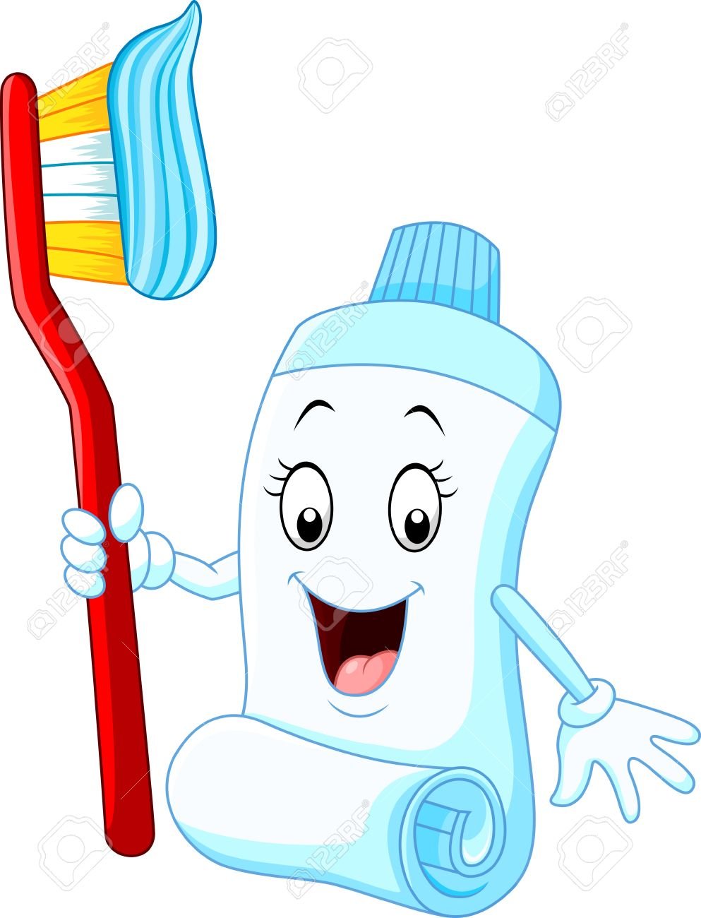 Зубная щетка мультяшная