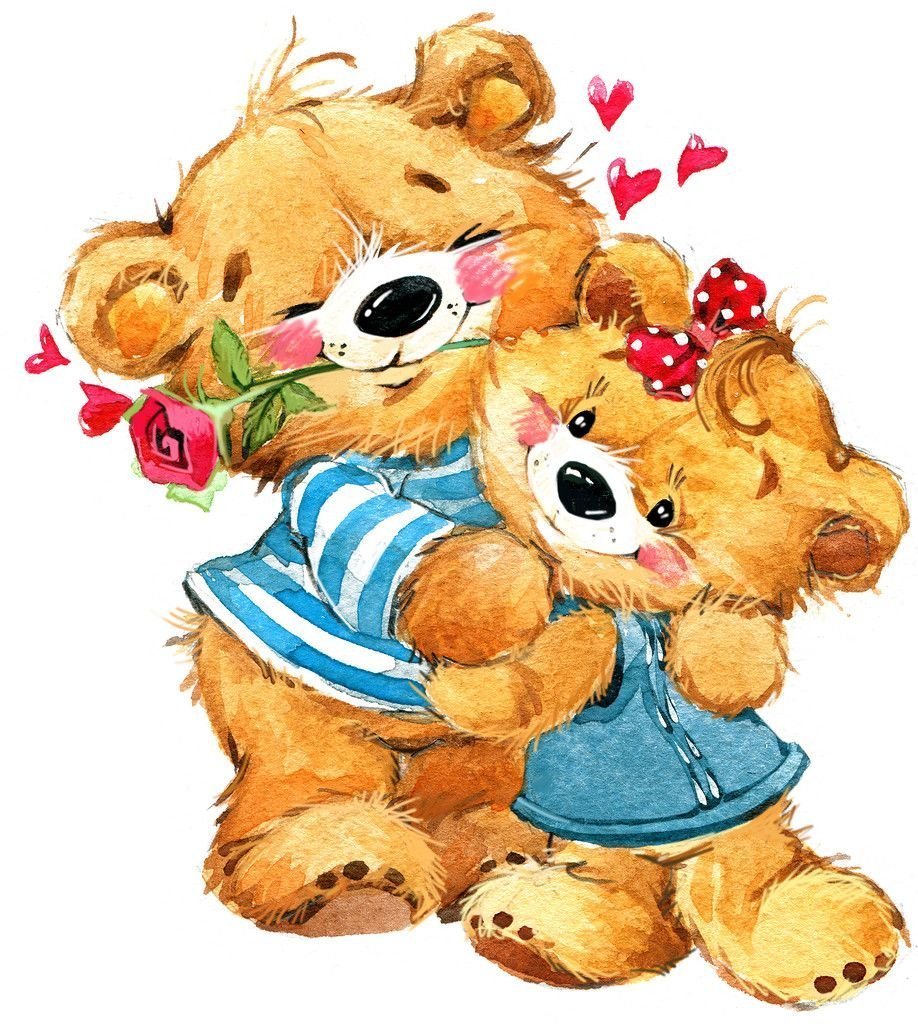 Влюбленный мишка