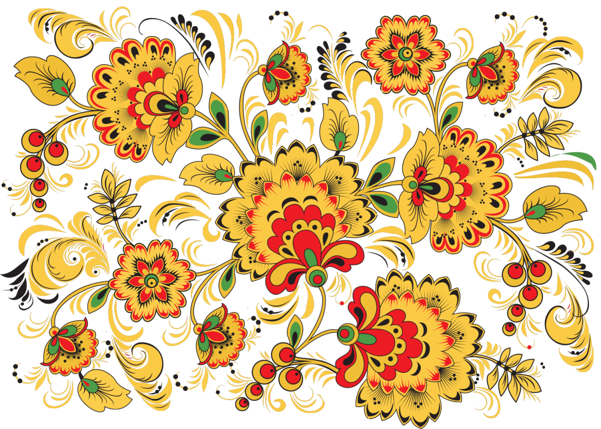 Городецкаяохломская роспись