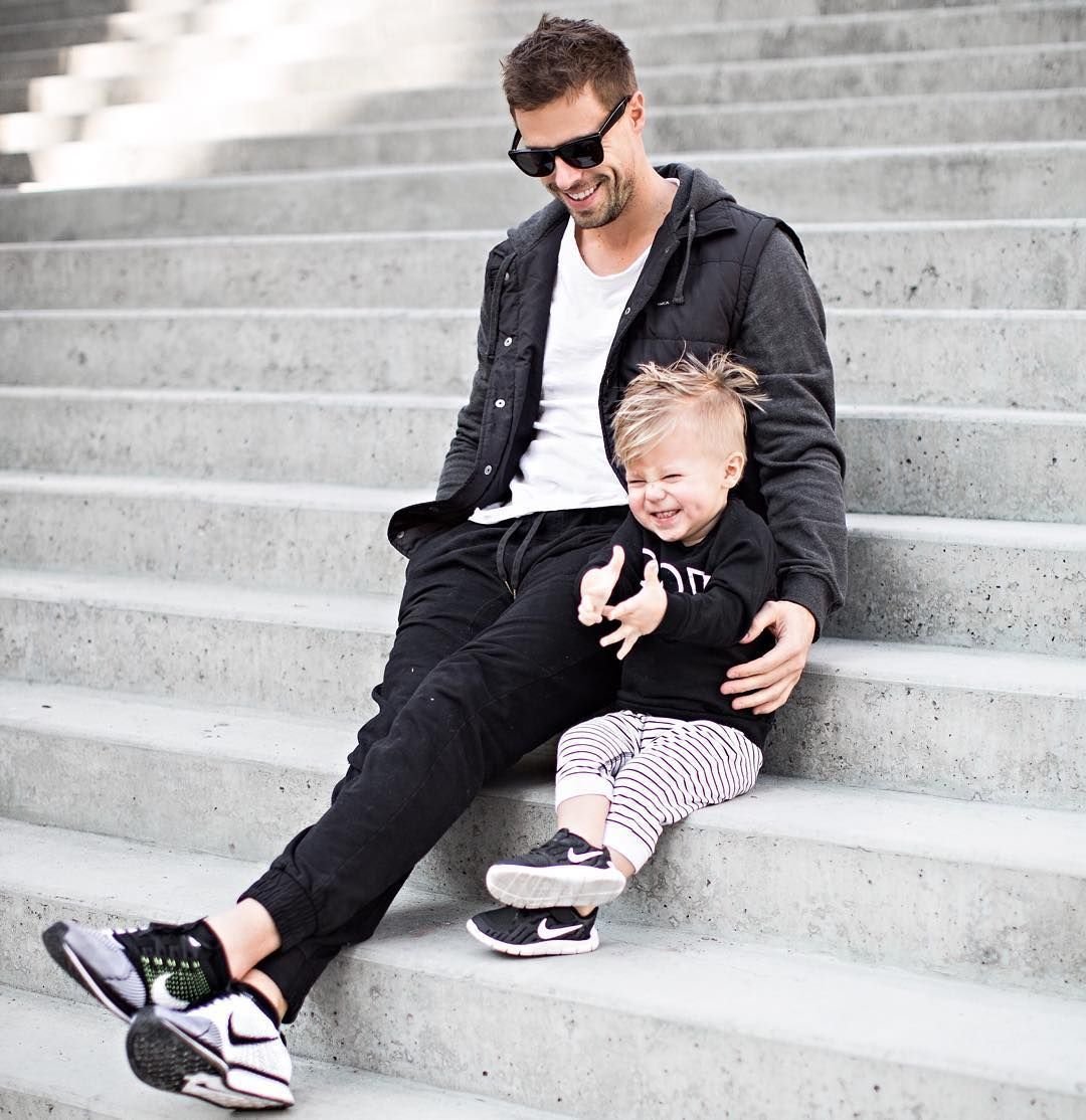 Крис Джуп с сыном