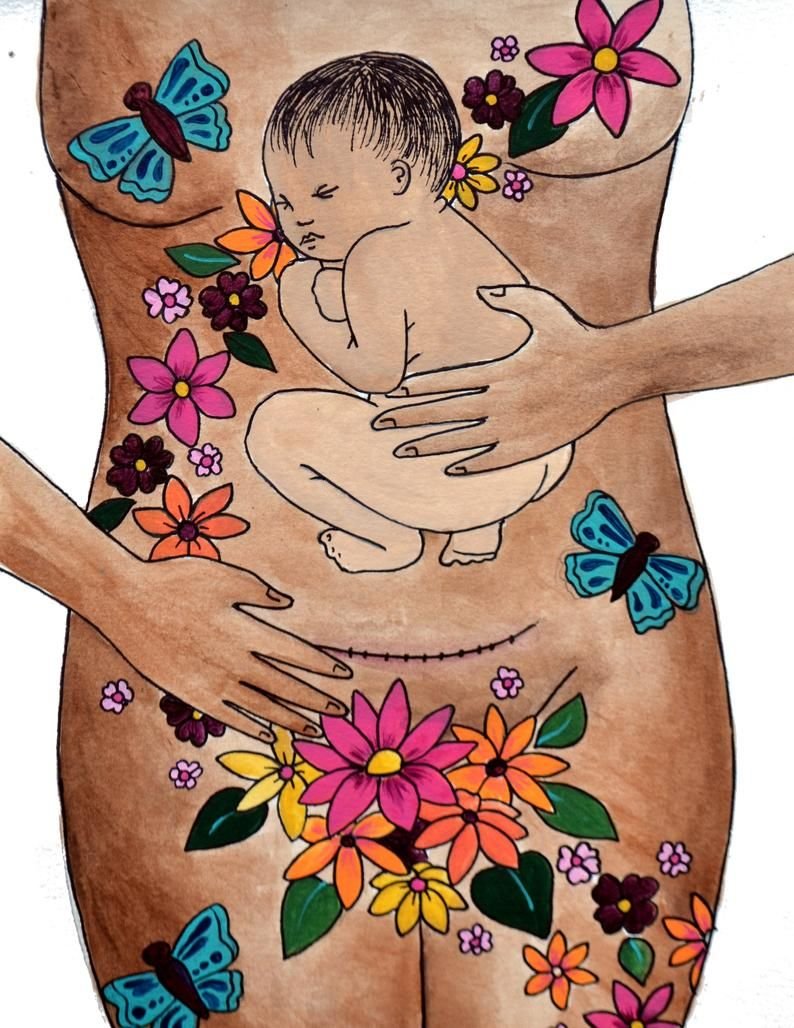 Беременная девушка